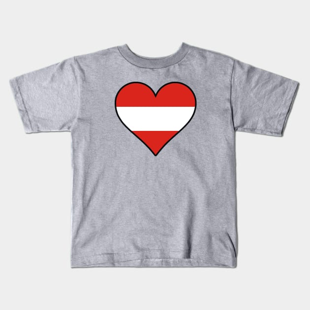 I Love Austria Kids T-Shirt by dustbrain